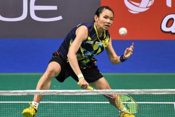 Tai Tzu-Ying of Taiwan during her Singapore Open Final match against Carolina Marin, which she won in two quick clinical sets on April 16, 2017
