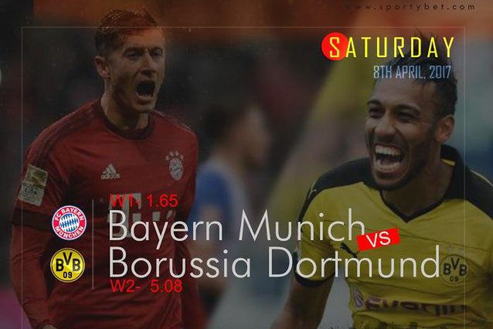Bayern Munich vs Borussia Dortmund Bundesliga betting tips