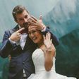The couple chose an ice cave as their preferred wedding location