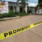 The site where Honduran cameraman Edwin Rivera was murdered in Acayucan, Veracruz State, Mexico