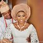 Stephanie Coker and Daniel Aderinokun at their traditional wedding