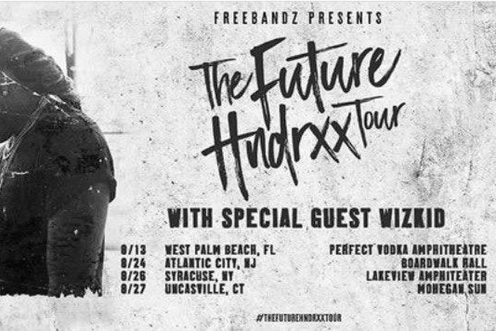 "The Future Hndrxx Tour featuring Wizkid" poster