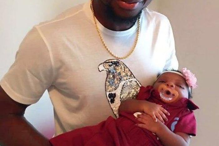 Ogenyi Onazi and baby daughter