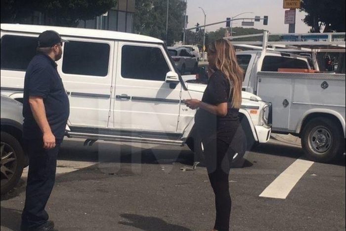 Ciara involved in a car crash