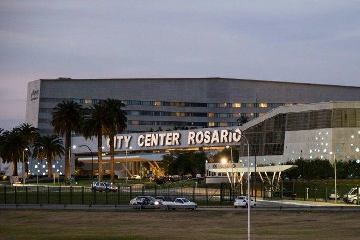 The Hotel City-Center Casino in Rosario, Argentina, hometown to Barcelona football star Lionel Messi, where he is set to wed his childhood sweetheart on June 30