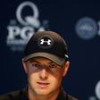 Jordan Spieth speaks to the press before the PGA Championship at Quail Hollow Club in Charlotte, North Carolina, on August 9, 2017