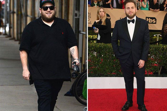 Before and after photos of Hollywood actor, Jonah Hill.