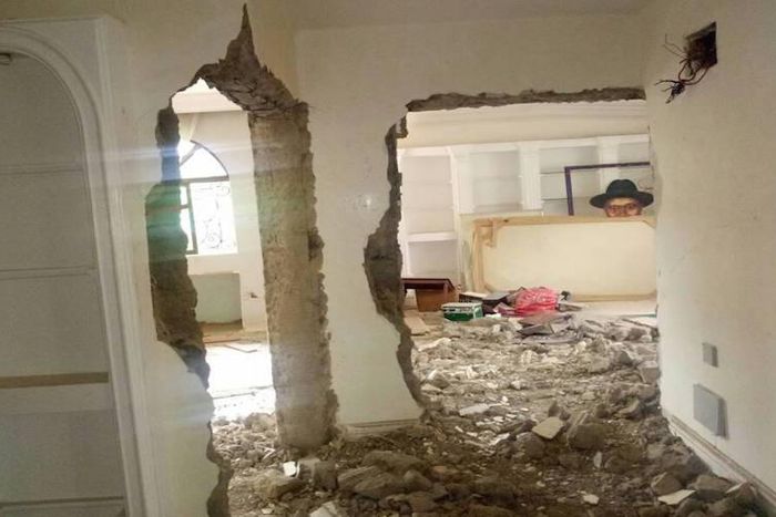 Image of former President Goodluck Jonathan's property looted and vandalised by some police officers