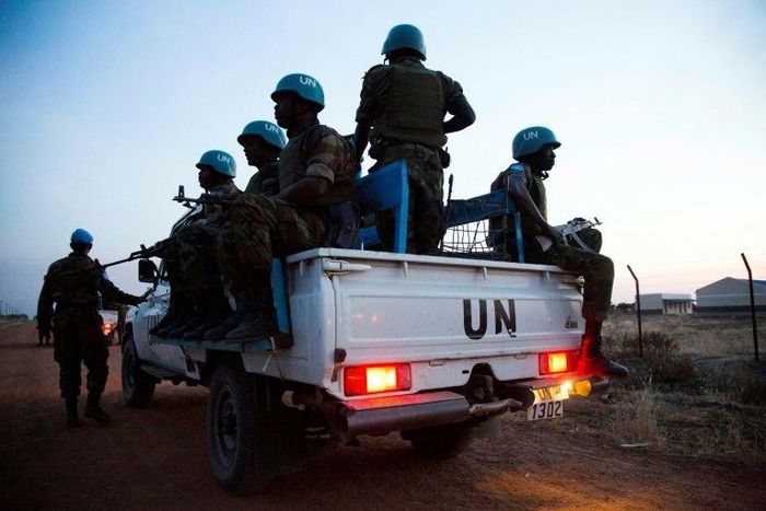The United Nations has about 95,000 peacekeepers serving in its missions worldwide. They include these Ethiopian troops patrolling the Abyei Administrative Area, a disputed territory between Sudan and South Sudan, in December last year