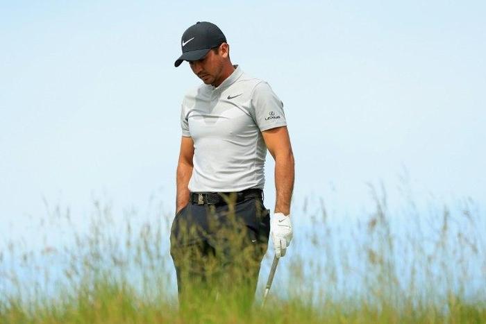Jason Day, pictured on June 15, 2017, has been eliminated from the US Open after a suprisingly weak performance
