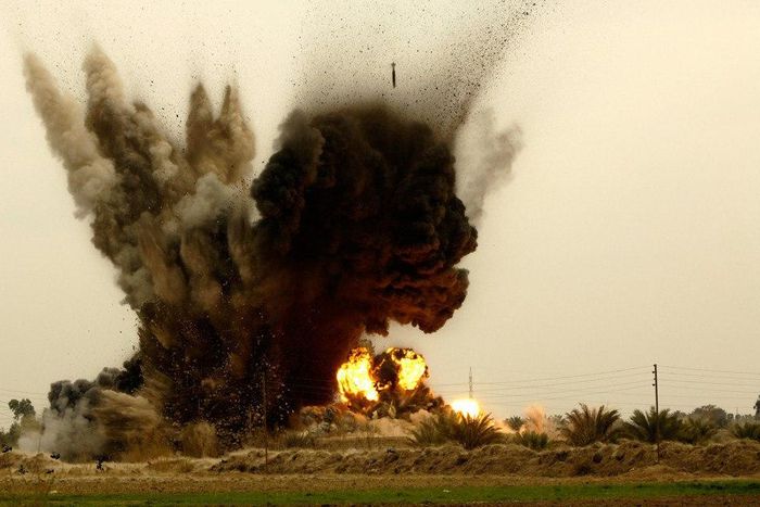 Scene of a bomb blast