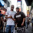 Flavour and Casper Nyovest on the streets of New York