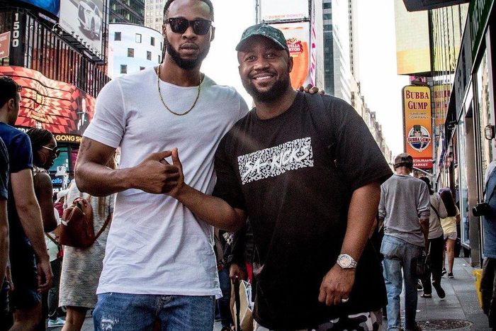 Flavour and Casper Nyovest on the streets of New York
