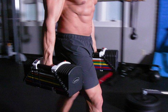 farmer's walk dropset