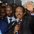 Newly elected President of Somalia and former Prime Minister Mohamed Abdullahi, better known by his nickname Farmajo, delivers an address in Mogadishu, on February 8, 2017
