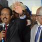Newly elected President of Somalia and former Prime Minister Mohamed Abdullahi, better known by his nickname Farmajo, delivers an address in Mogadishu, on February 8, 2017