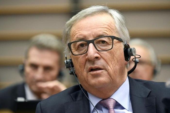 EU Commission chief Jean-Claude Juncker presents his plans for the future of Europe in Brussels on March 1, 2017