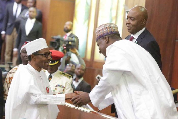 President Muhammadu Buhari presents 2017 budget to National Assembly on December 14, 2016