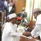 President Muhammadu Buhari presents 2017 budget to National Assembly on December 14, 2016
