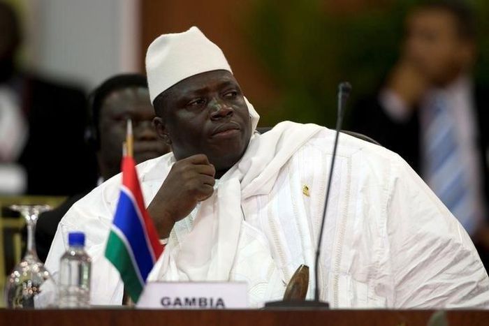 Gambia's President Yahya Jammeh attends the plenary session of the Africa-South America Summit on Margarita Island, file.  REUTERS/Carlos Garcia Rawlins/File Photo