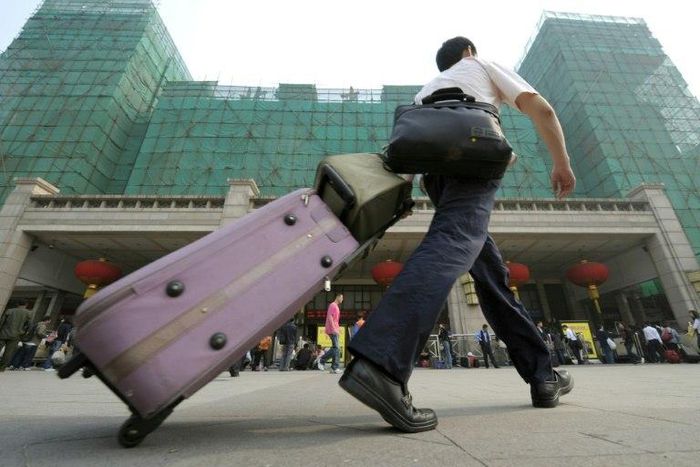 Unusual cargo: a Chinese man was detained after a scanner showed he had his brother's severed arms in his luggage