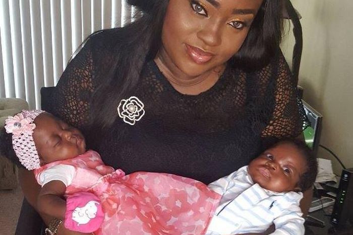 Emem Isong and her twins