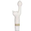 See that little butterfly on the end of the vibrator? That flutters to work your clitoris while the other part  gets to work inside you, Smith says. This G-spot stimulator is three-inches long, which is ideal since that's approximately how deep the G-s...
