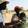 A baby gets tested for malnutrition in Thonyor, South Sudan, where years of conflict have inflicted famine on thousands of people