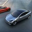 Tesla's upcoming Model 3 (pictured) is priced at a moderate $35,000 in the US, far below the price of its initial Models S and X vehicles