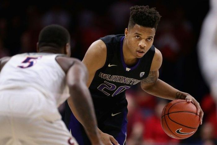 The 76ers are expected to make point guard Markelle Fultz (R) the fourth number one pick in club history and the second in a row