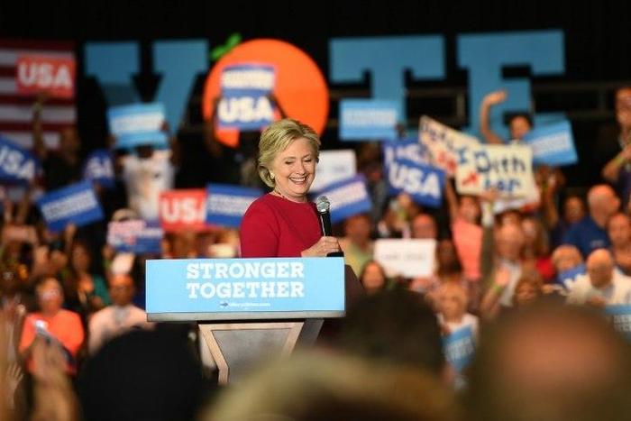 With just two weeks before the election, polls showed Hillary Clinton dominating nationally and looking for a resounding mandate to govern