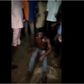 The suspected Badoo gang member being given the beating of his life