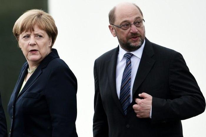 Schulz is hoping to unseat Merkel, the world's most powerful woman in September elections in Germany