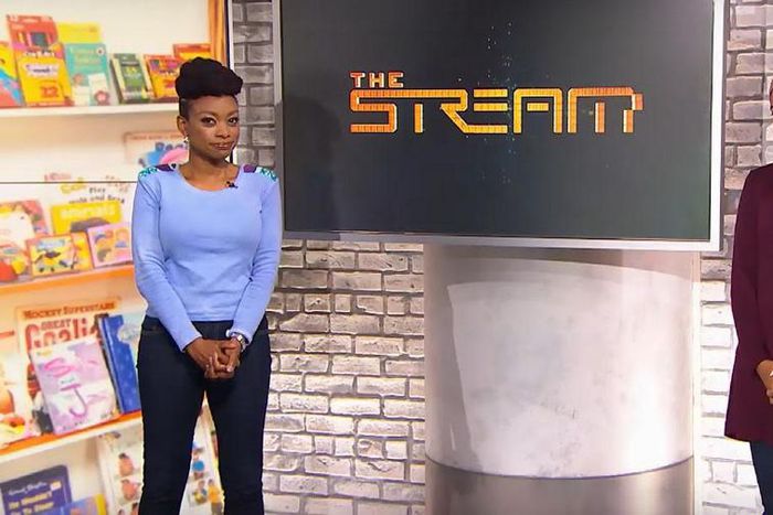 Femi Oke and Malika Bilal on the stream