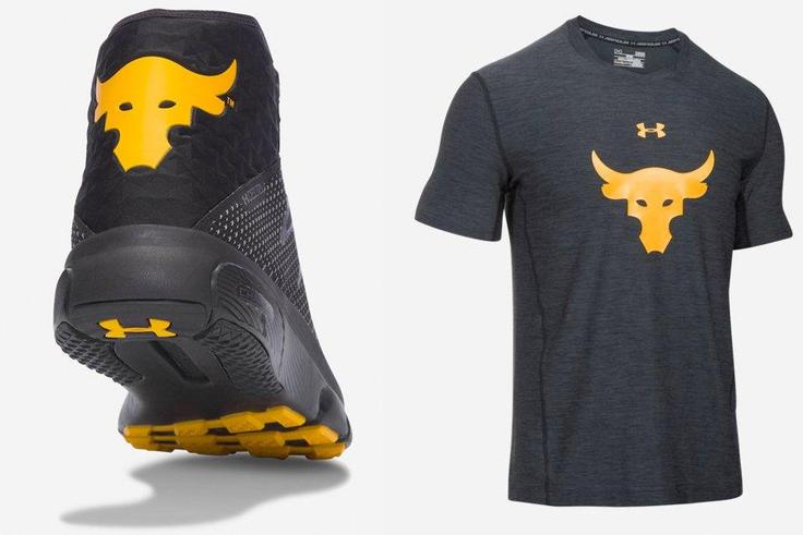 The Rock's new Under Armour shoe and shirt, Project Rock.