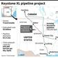 The Keystone XL pipeline would carry oil from Canadian tar sands to US refineries, but was put on hold by former president Barack Obama over environmental concerns