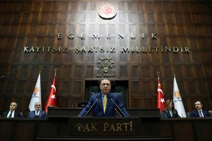 Turkish President Recep Tayyip Erdogan, pictured in Ankara on May 30, 2017, says that Turkey will continue to develop its ties with Qatar