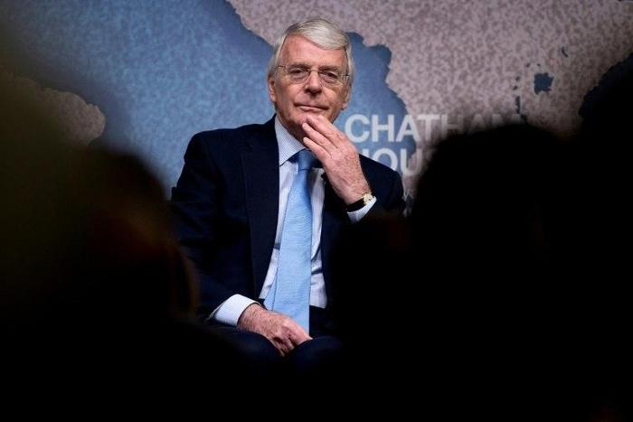Former British Prime Minister John Major speaks about Britain and Europe's future at Chatham House in London on February 27, 2017
