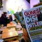 Turkish pro-government daily newspaper Gunes depicts German Chancellor Angela Merkel in a Nazi uniform on March 17, 2017