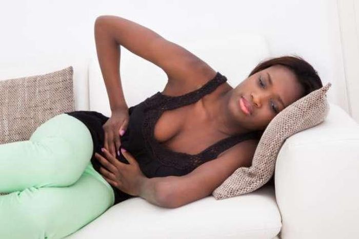 Menstrual cramps are caused by contractions in the uterus