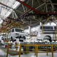 Cars are assembled in a workshop of an automobile factory in Shenyang, northeast China's Liaoning province