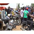 Okada riders in Madina (Greater Accra)