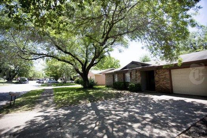 The home of Lisa Roberson, where 15-year-old Jordan Edwards attended a party at before he was fatally shot in the head by a police officer, in Balch Springs, outside Dallas, May 2, 2017. Investigators in Texas were examining footage from police body ca...
