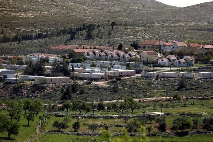 The Jewish settlement of Shvut Rachel, near the Palestinian village of Khirbet Sarra is seen in the West Bank between Ramallah and Nablus