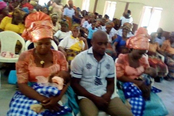 The lucky man and his twin wives