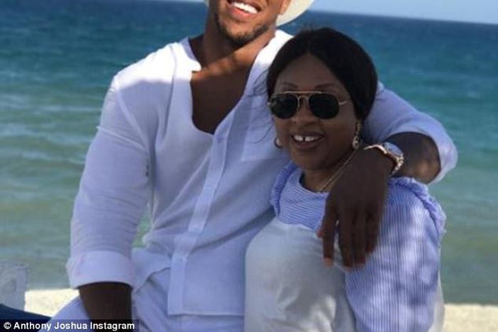 Anthony Joshua and mum Yeta