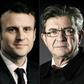 French presidential election candidates (L-R) Francois Fillon, Benoit Hamon, Marine Le Pen, Emmanuel Macron and Jean-Luc Melenchon
