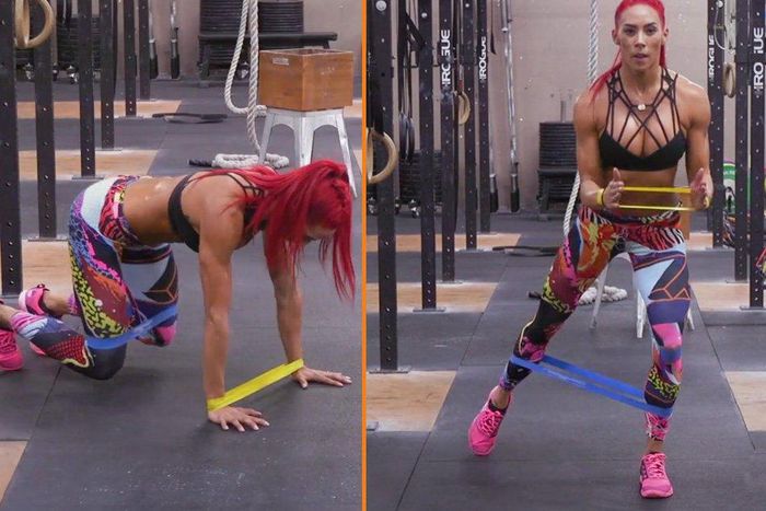 fat melting mini band workout