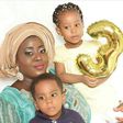 TTT's wife, Laraba Offiong and kids