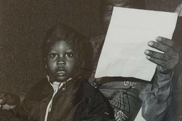 Seun Kuti as a little boy